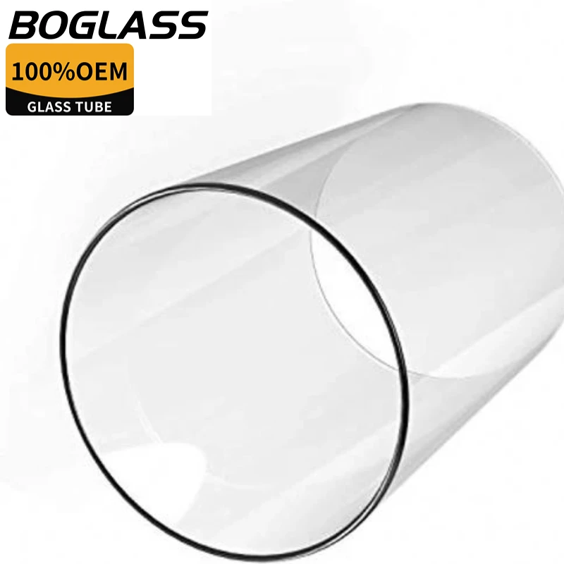 Factory low price heat resistant clear borosilicate 3.3 glass tubing cylinder quartz transparent glass tube for blowing