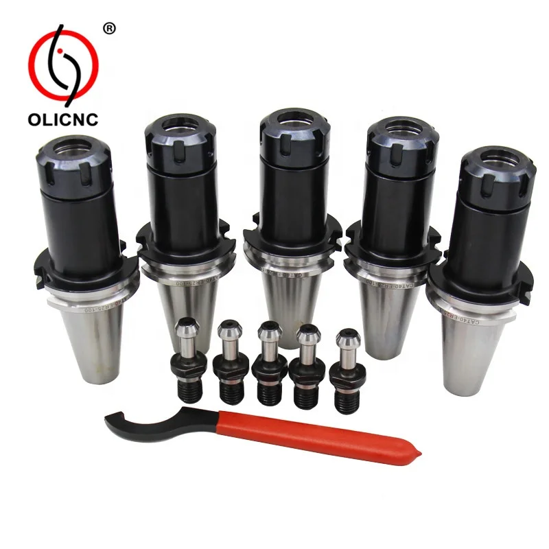 5pcs CAT40 Type High-speed & Fine-balanced Tool Holders  CAT40-ER32 Collet Chuck set for CNC