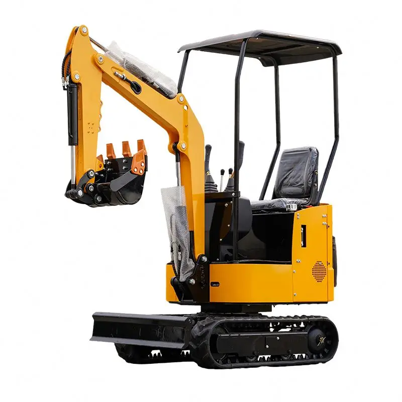 Bestselling Chinese Mini excavators 1 Ton Multifunctional Excavation Manufacturers Small Digger With Free Bucket On Sale
