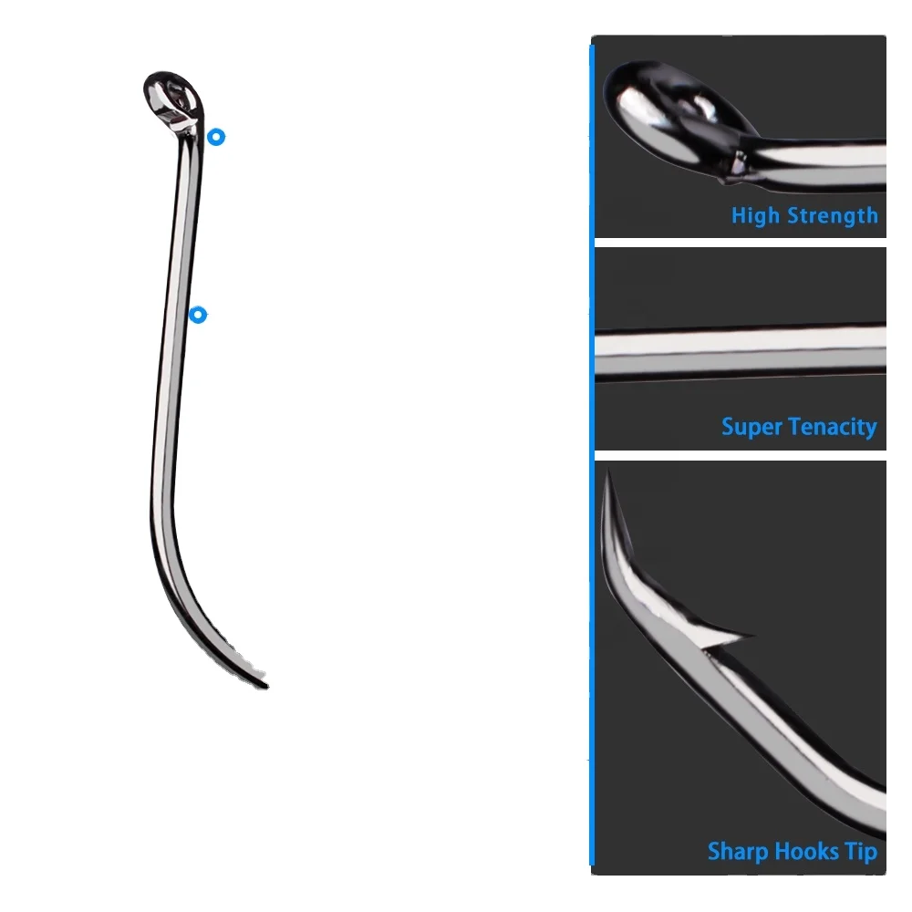 Octopus Offset Sport Circle Fishing Hook Carp Fishhook High Carbon Steel Barbed Jig Fish Hook