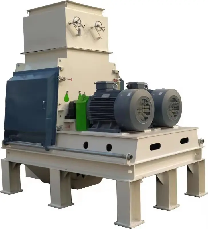 Chopper with two motors for sawdust production