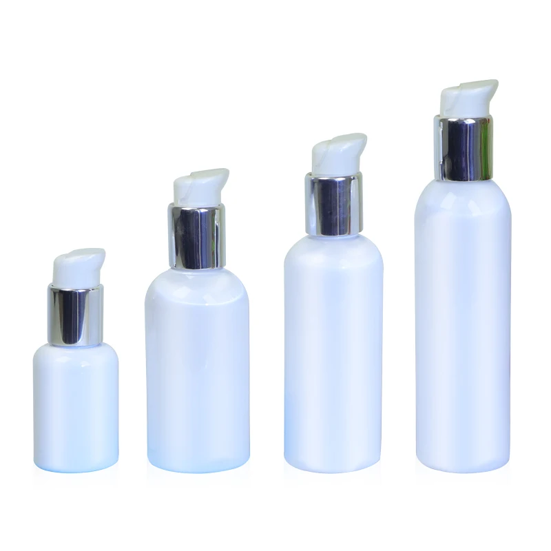 High quality 30ml 60ml 80ml 100ml 120ml empty Plastic lotion Bottle plastic bottle with pump for cosmetic foundation Wholesale