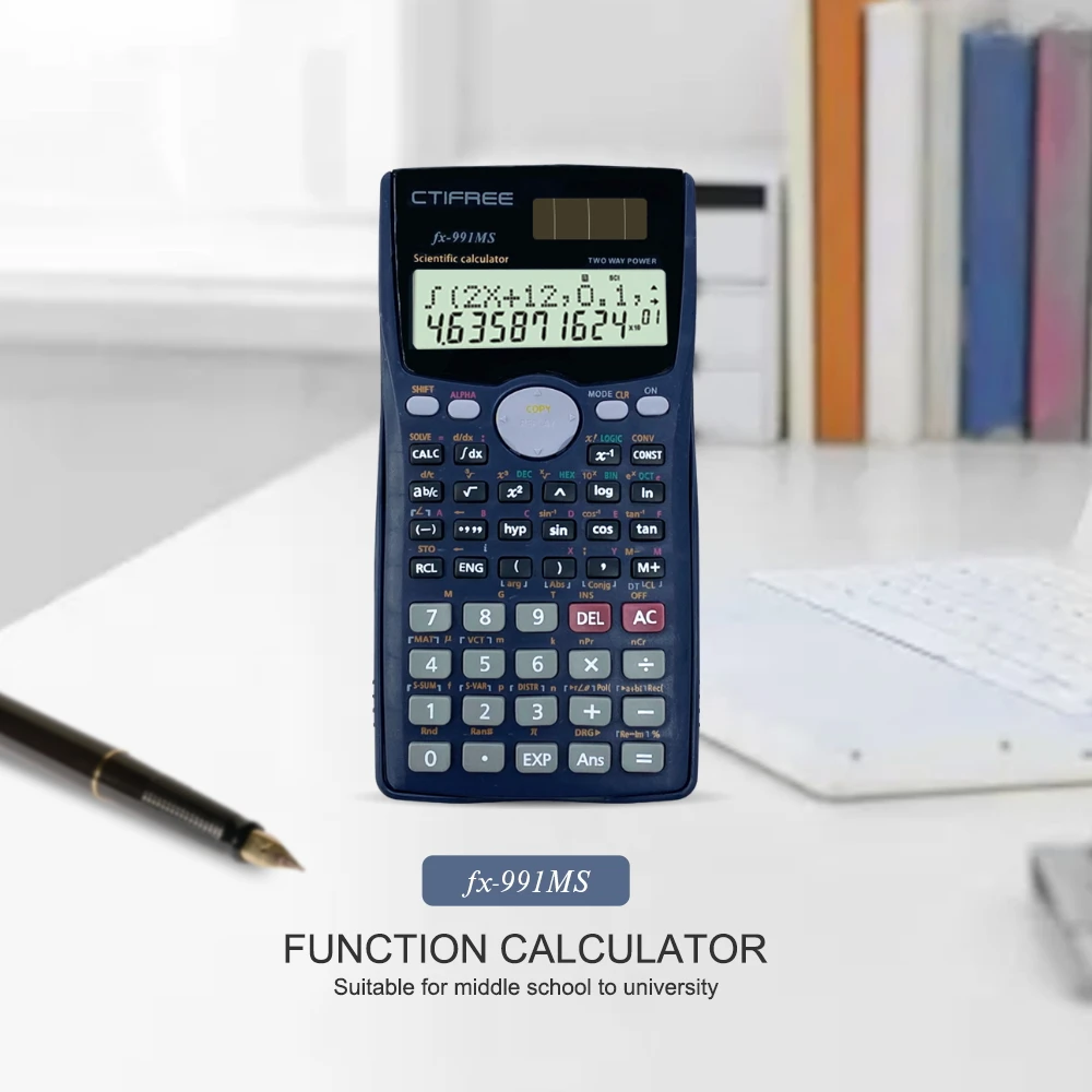 Calculators FX 991MS College Middle Student Mathematics 401 Function Calculadora Cientifica  Scientific Calculator