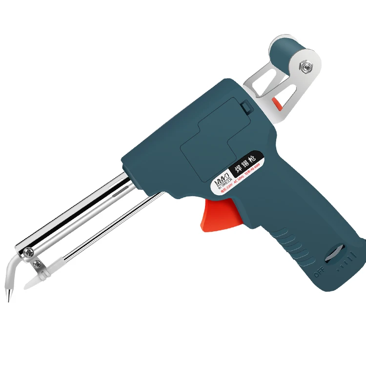 External Heating Soldering Iron Gun 80W Temperature Regulating Handheld Welding Tool Welding Gun Machine Automatic Feeding Solde