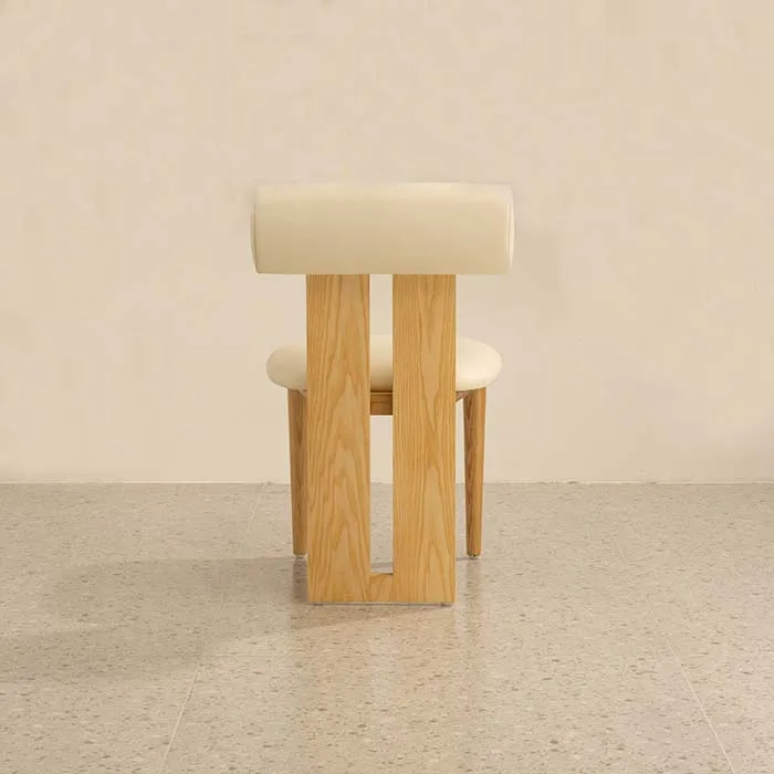 Nordic Restaurant Furniture Cafe Hippo Leather Upholstered Dining Chairs Wood Solid Frame Coffee Shop Hotel Wedding Modern
