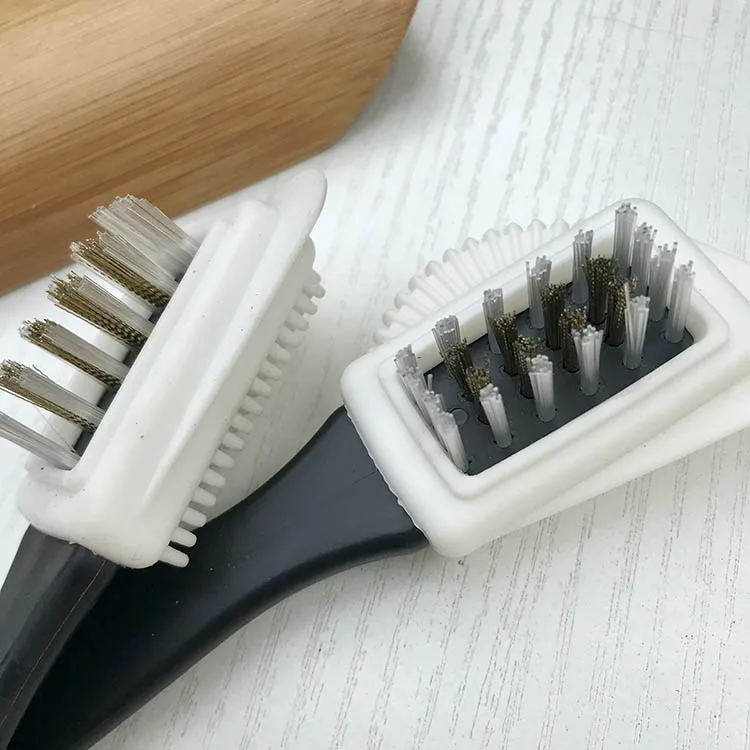 Three-Sided Wire Brush Suede Leather Cleaning Tool for Effective Boot Cleaning and Care Shoe Care Deer Skin Brush