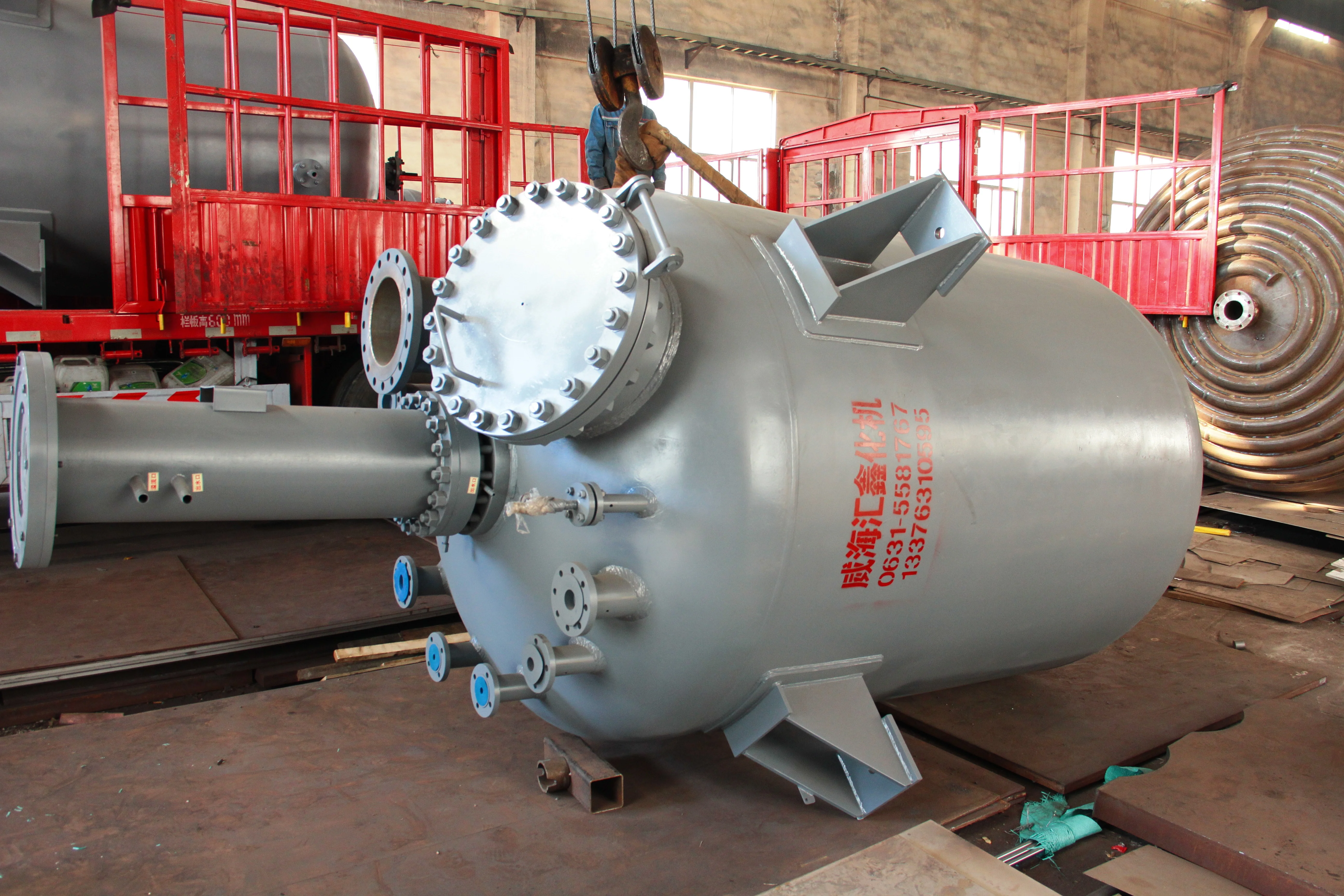 3000l stainless steel cladding high pressure magnetic reactor