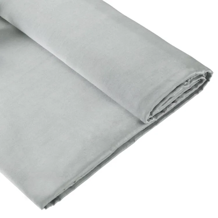 Silver fiber and silk antibacterial and anti mite woven fabrics