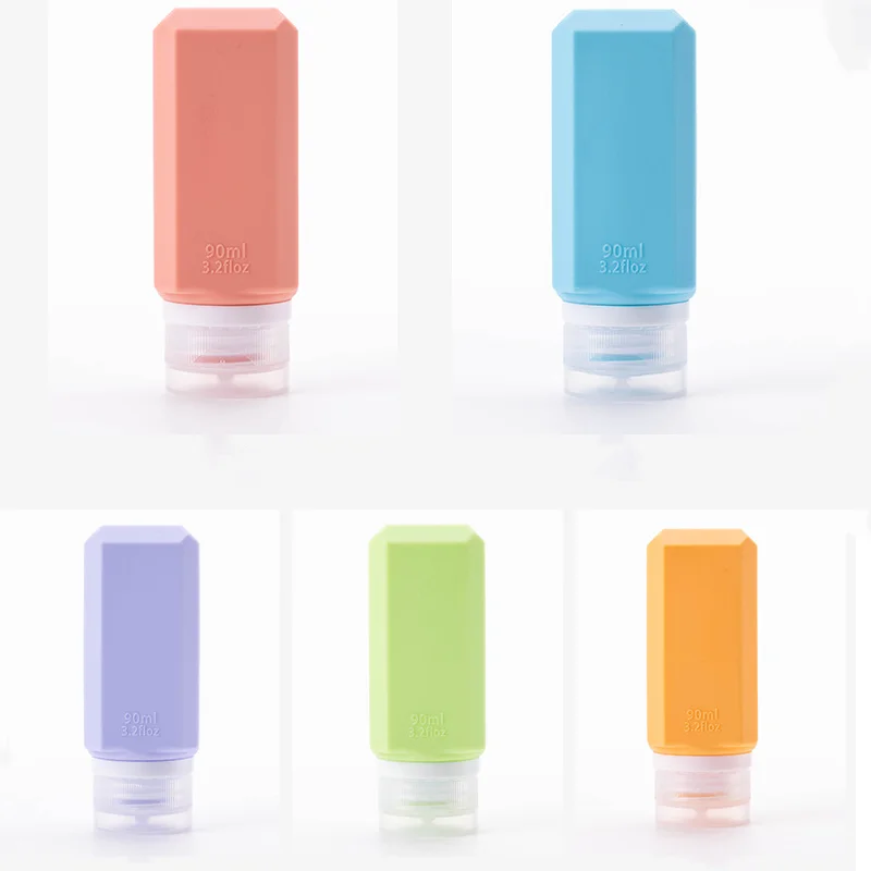 Mini silicone travel tube small accessories makeup dispenser spray bottle cosmetic storage travel amenity kit products for hotel