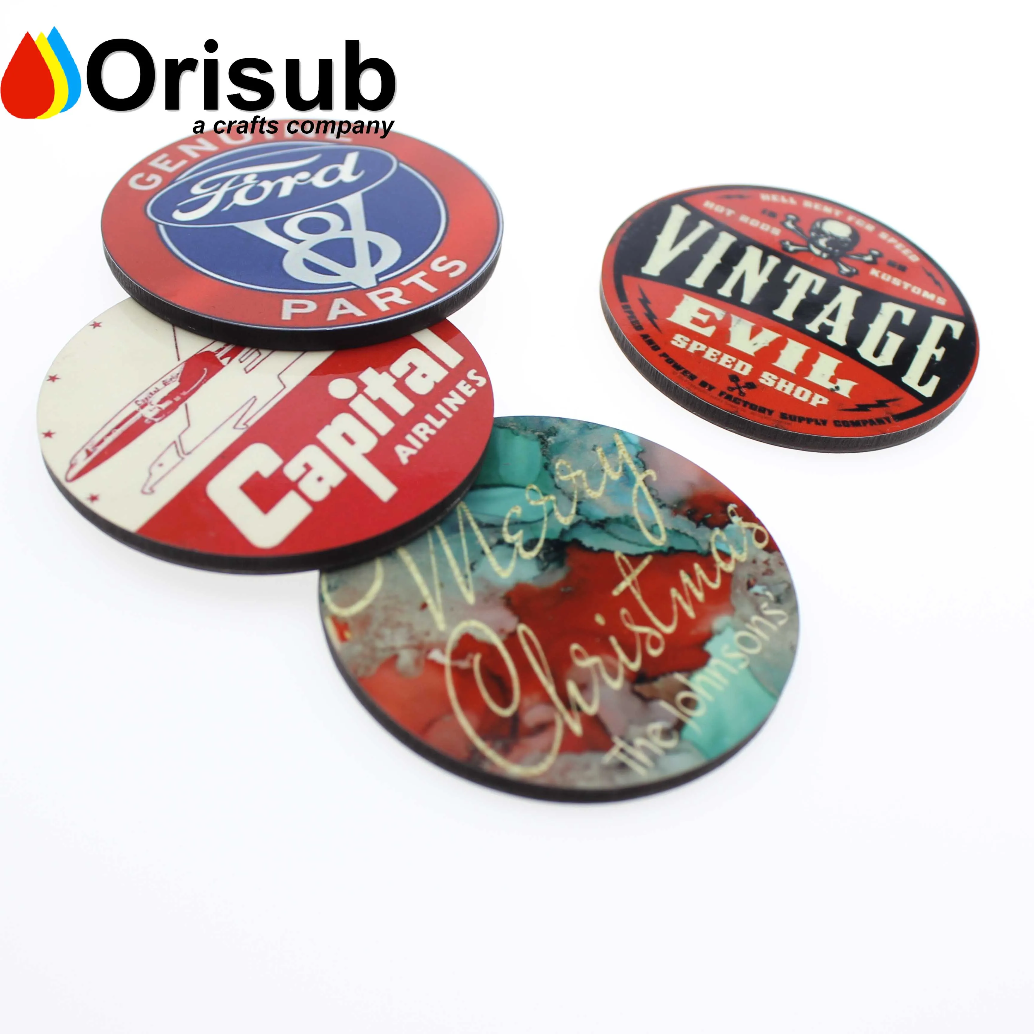 Blank wooden MDF sublimation magnet rectangular for heat press