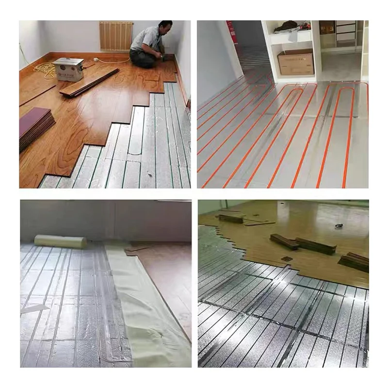 Xps Under Floor Heating Panels With Aluminum Foil Reflective Layer For Water Heated Floor System