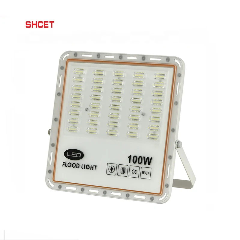 Новый дизайн светодиодный прожектор мощностью 50 Вт 100 150 200 300 30 с патентом квадратного типа объектива AC85-265V 2 года гарантии