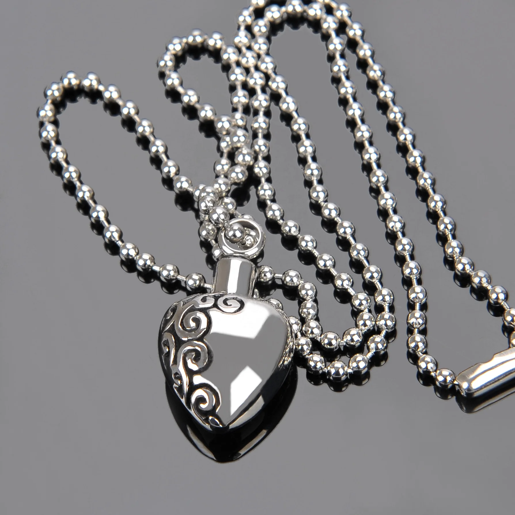 Heart necklace wholesale cheap necklace silver stainless steel jewelry custom stainless steel jewelry
