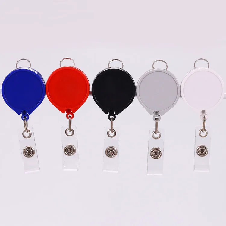 Retractable Pull Badge for Name ID Card Id Nurse Badge Reel Card Holder School Supplies Office Accessories