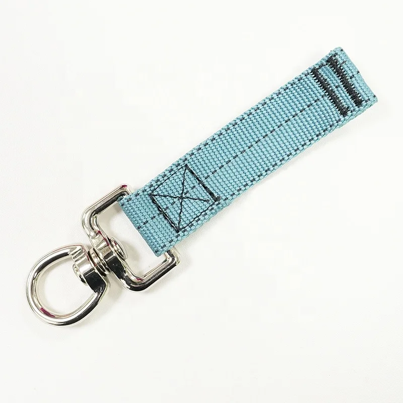 X-C-PIN 20mm 25mm width polyester cord tape tool tethering connectors tool lanyard with 360 Swivel metal D ring in 100mm length