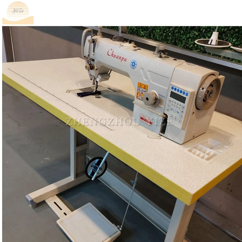 Промышленная автоматическая швейная машина с плоскими цилиндрическими замками