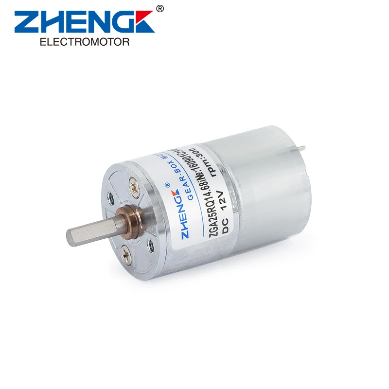 12v 25mm mini gear motor high torque low speed micro dc motor ZGA25RQ