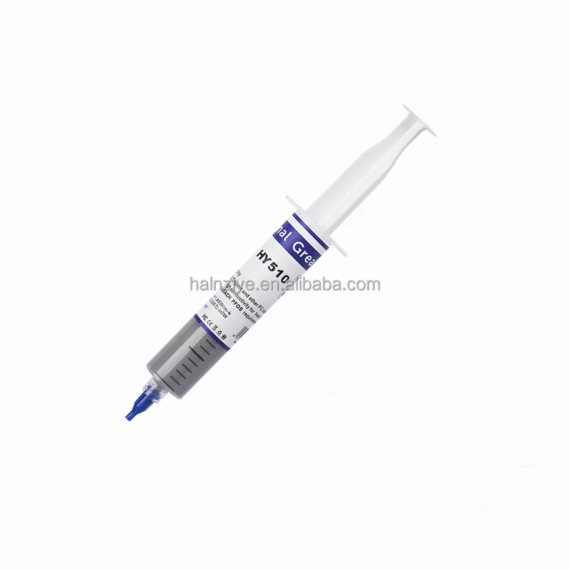 Grey 25g led lights heat sink thermal compounds HY510 syringe high temperature CPU&GPU processor Conductive thermal paste