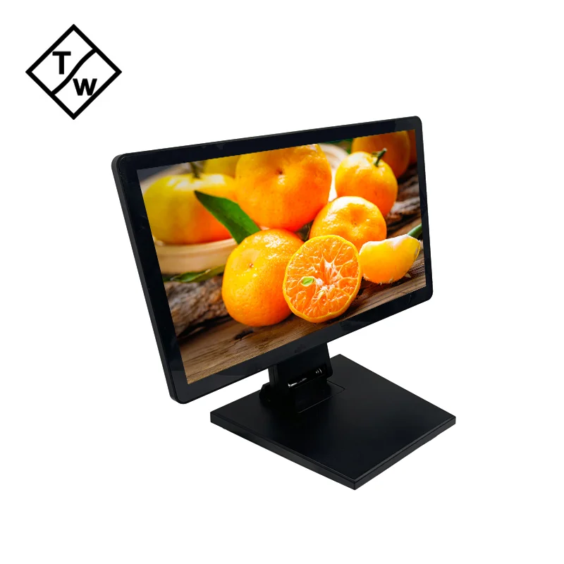 OEM Wide Screen 15.6 inch Flat Resistive Touch Screen Monitor with VGA USB 1080P for Kiosk/Self-service Terminal