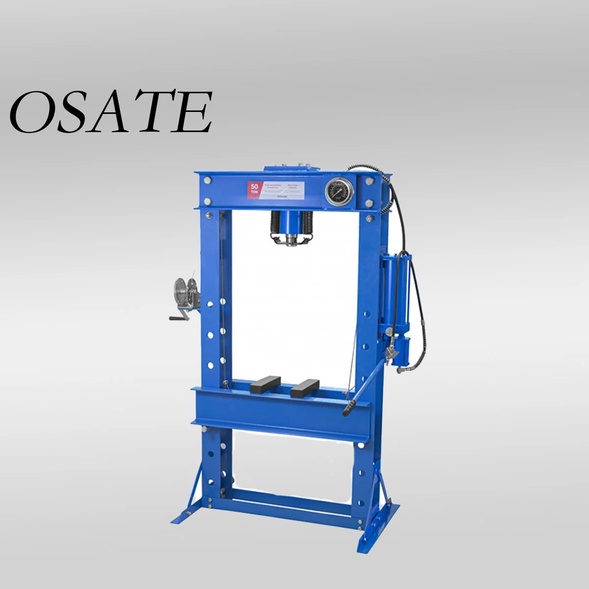 OSATE  CE Certification 50-Ton Pneumatic Shop Press with Gauge and Winch for Garage Equipment