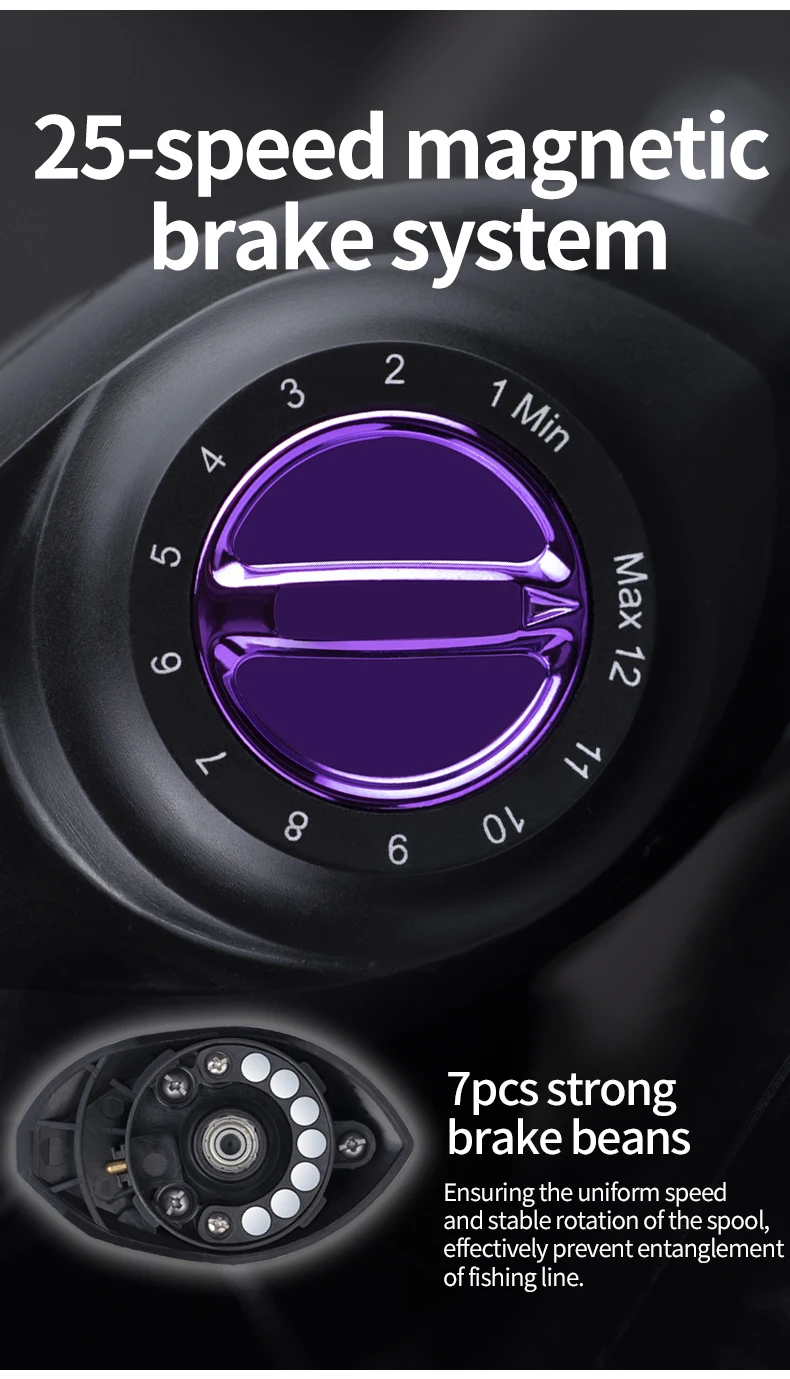 New Design 212g Gear Radio 7.2/1 saltwater freshwater baitcasting fishing reel