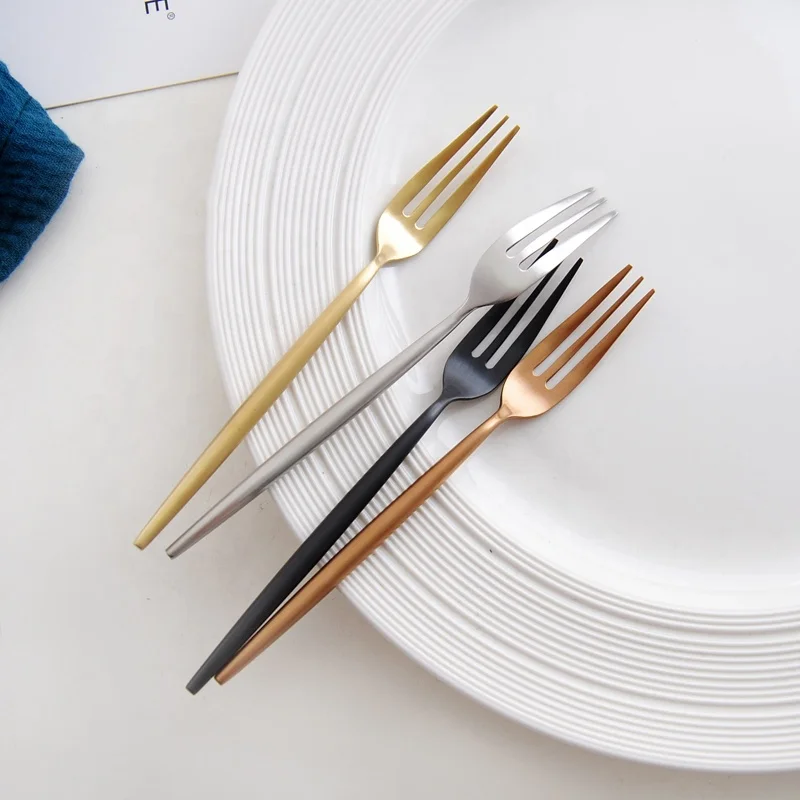 stainless steel 18/10 dessert cake fruit fork set