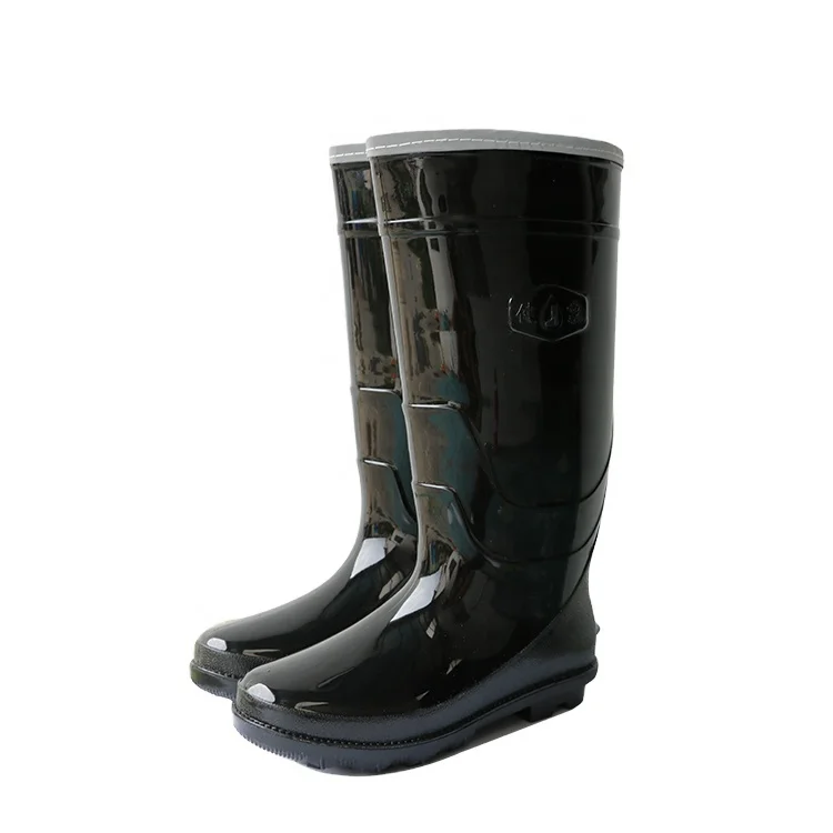 Factory cheap protective PVC anti-slip safety work mining boots  agriculture farming rain boots shoes