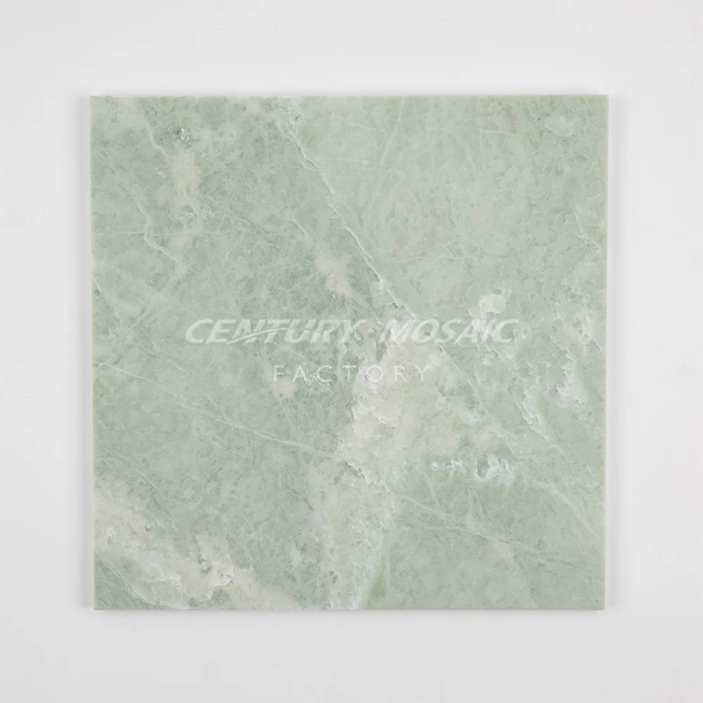 Century Mosaic Natural Stone Mint Green Marble Tile Wall Tiles Green Color Wall Floor