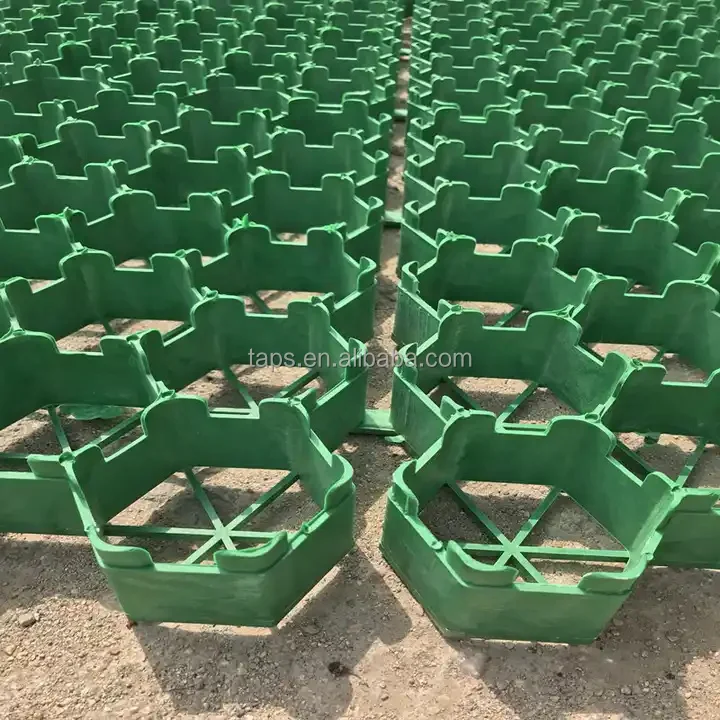 Honeycomb gravel garden plant grid recycled plastic grass grid pavers black