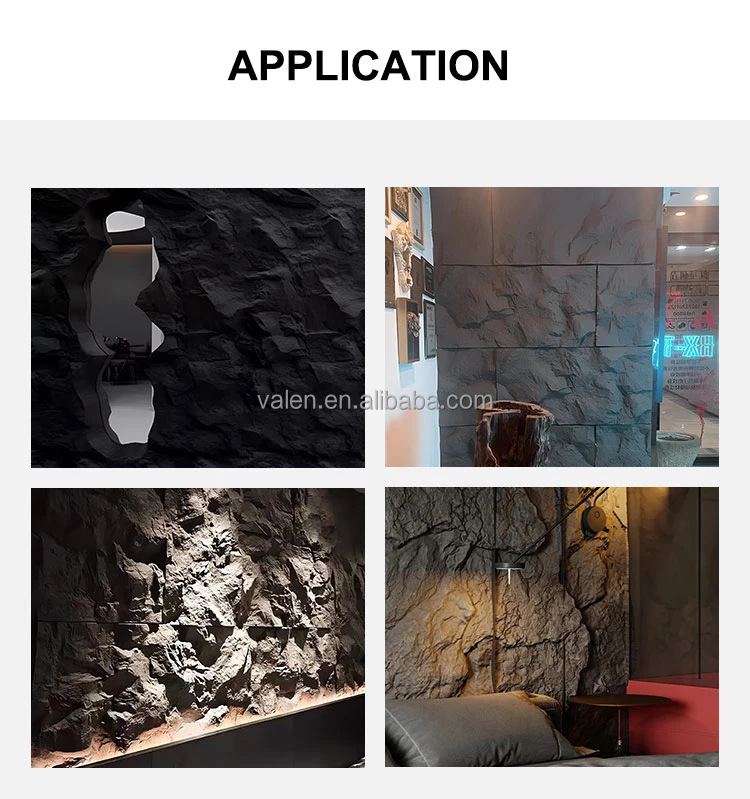 Hot Sale Hard Mushroom Pu Rock Stone Wall Panel Luxury Outdoor Artificial Pu Faux Stone Wall Panels Exterior 3D Wall Cladding