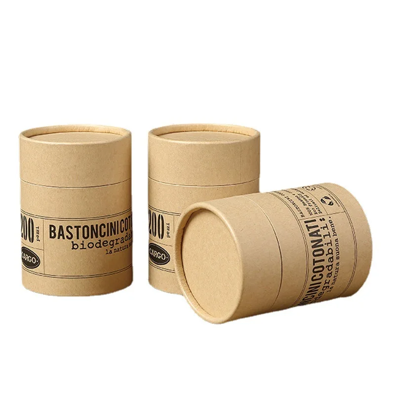 kraft craft hard paper cosmetic perfume paper tube packaging box for cosmetic gift jewelry with your own logo