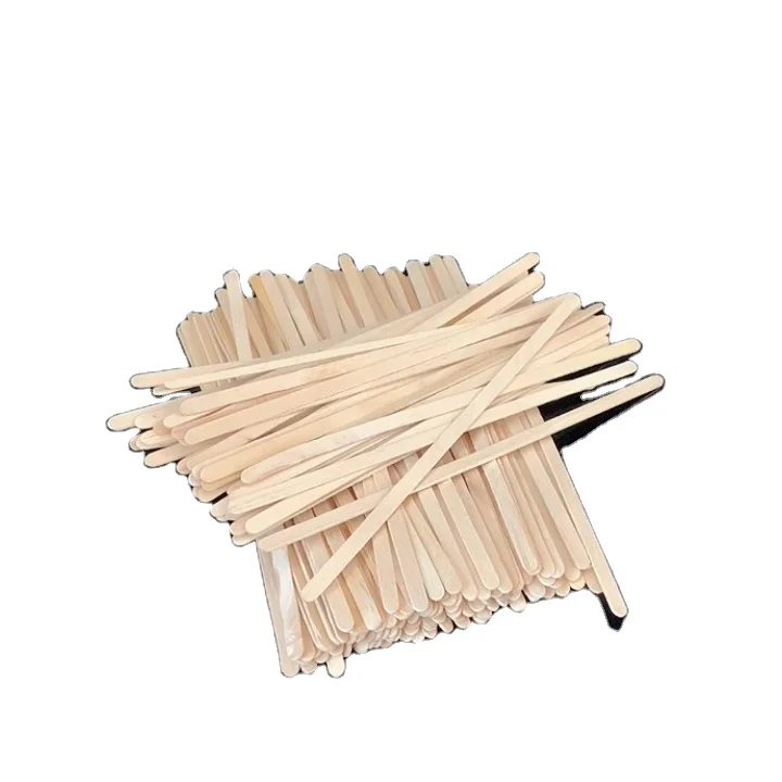 Custom Natural Eco-Friendly Wooden Coffee Stick Wooden Coffee Stirrer For Drinks Tea