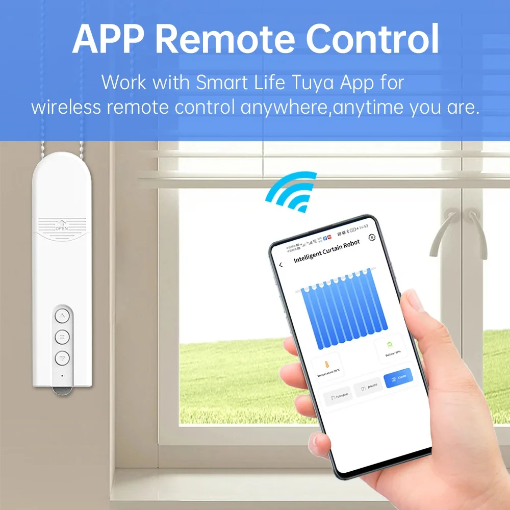 Tuya Wi-Fi контроллер цепного двигателя жалюзи с шарниром умный роликовый двигатель