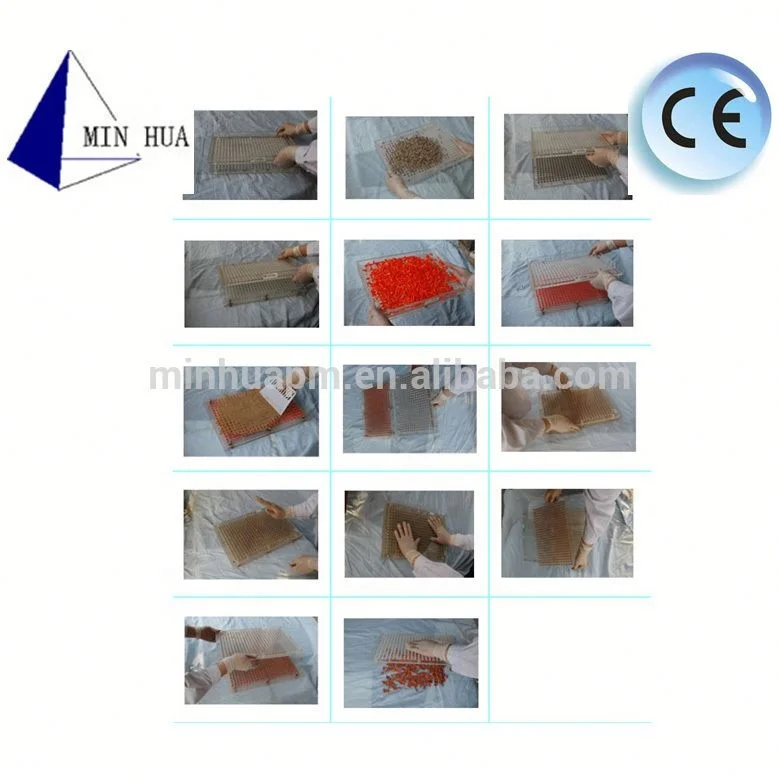 400 holes manual capsules filling board with tamping tool