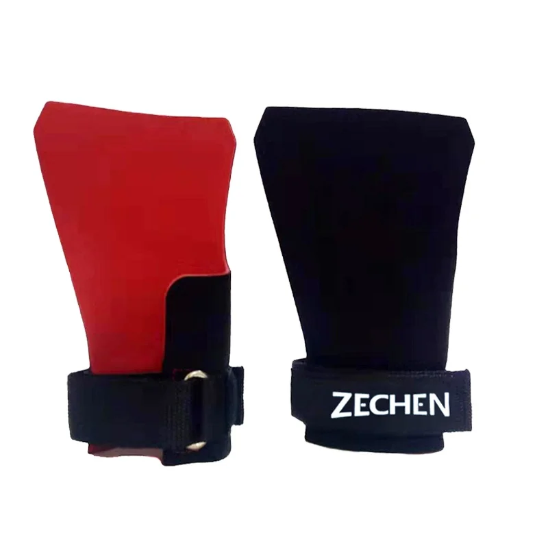 Microfibre leather gymnastics fingerless hand grips for cross fit