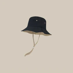 Outdoor new unisex adjustable golf sun fisherman cap custom polyester cotton bucket hat with string