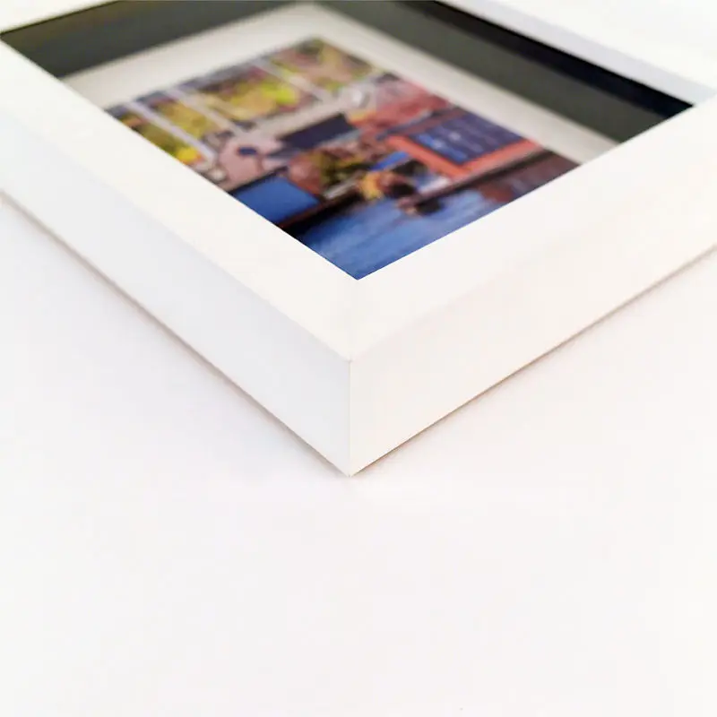 Handmade wedding gift 2 inch deep shadow box frame square 8x8 10x10 flower shadow box frame with glass