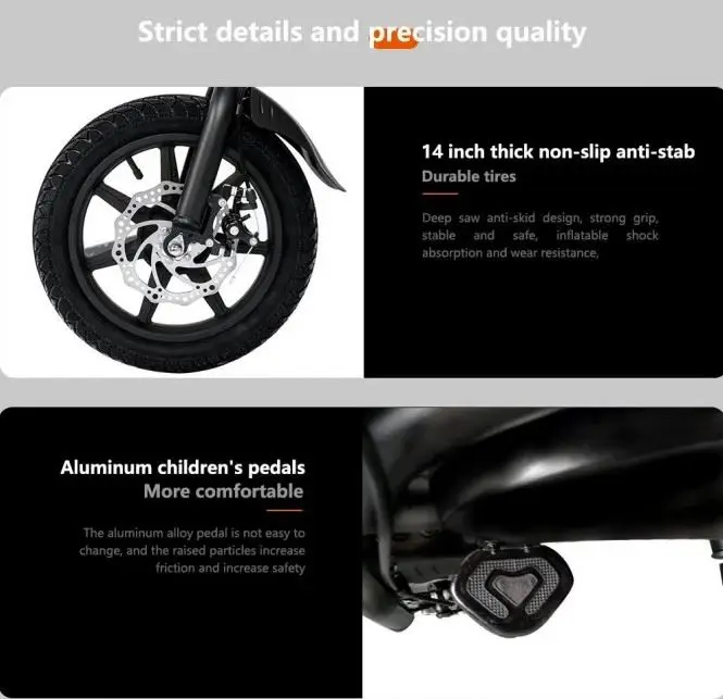 black friday deals 2021 EU stock free tax drop shipping 14 Inches tyre KUGOO B2 V1 folding electric bikes bicycles for adults