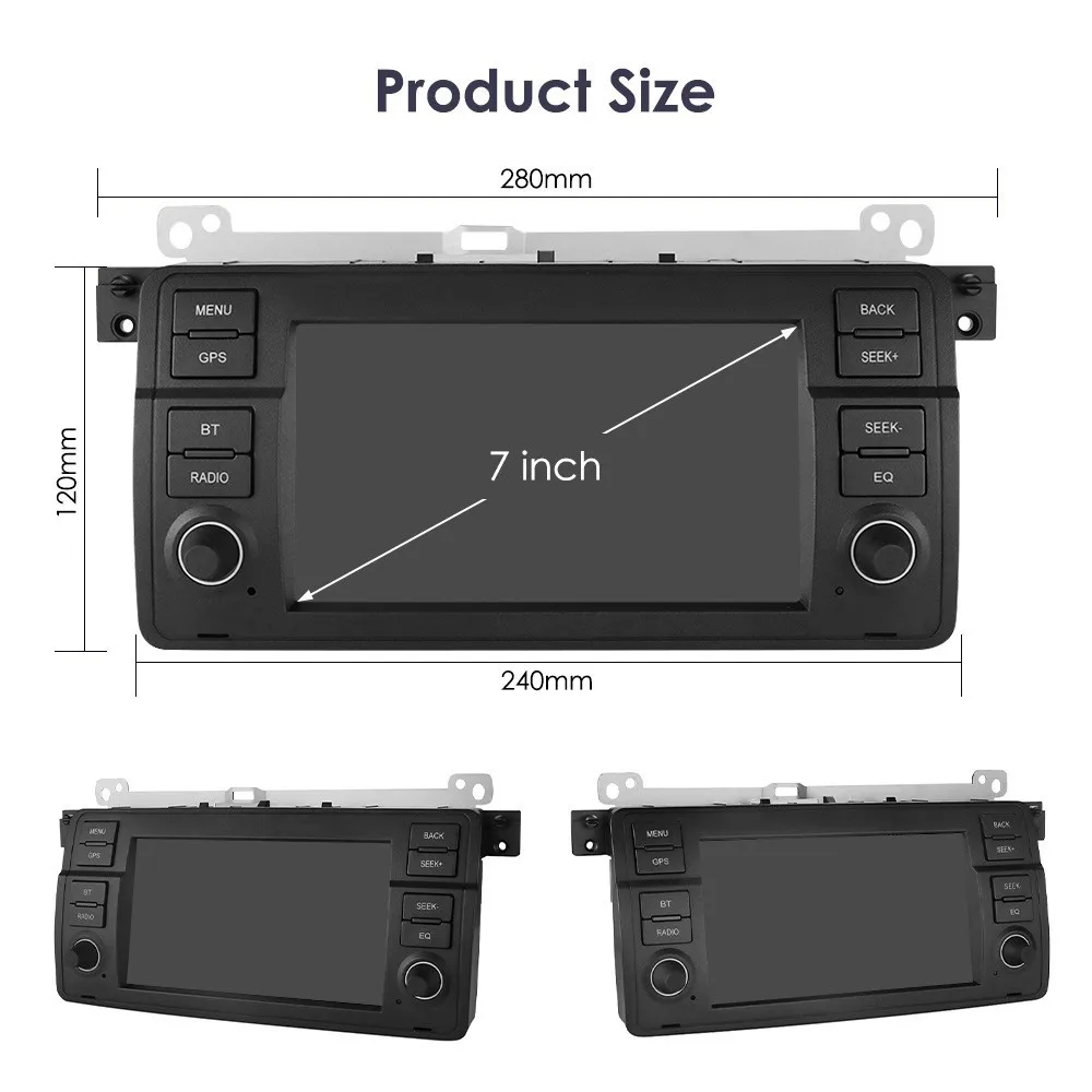 Автомобильные автомобильные экраны BMW E46 Carplay навигация и GPS Bluetooth 5 0 4G Sim 3 (E46) камера ADAS DVR