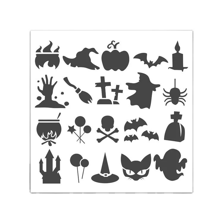 
drawing stencil 9 pieces set for kid arts and crafts material 