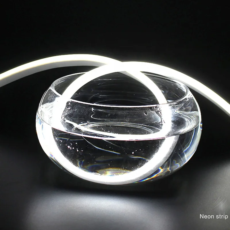 Высококачественная Гибкая неоновая трубка из чистого силикона 1010/1212/1616 мм Светодиодная лента силиконовая плоская Скрытая веревка