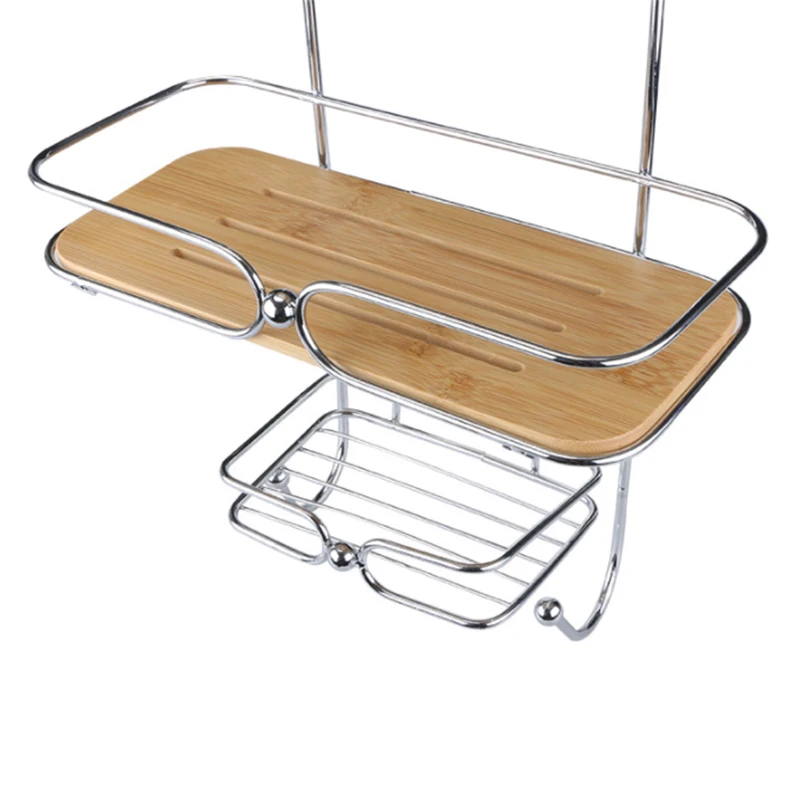 Bathroom Shelves Towel Rack Wall Mounted Multi Metal Mesh Corner Storage Organizer Shower Caddy