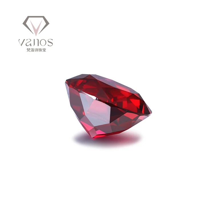 Hot Sale 1-5 Carat Round Shape Hydrothermal Colombian Certified Lab Created Ruby Loose Cut Gemstones Of Low Price