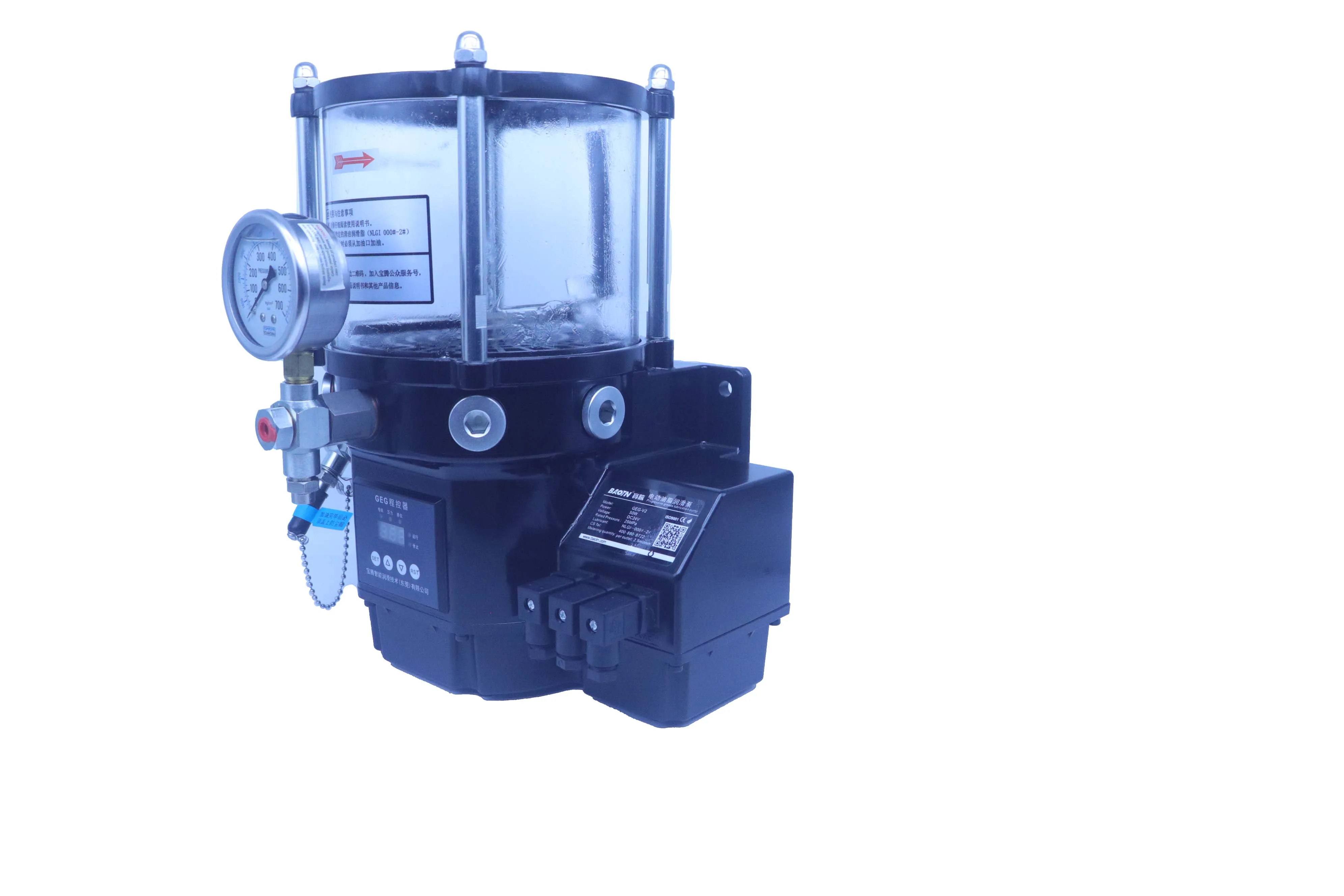 Baotn Electric Grease Pump high pressure grease pump 1-4 Outlets Automatic Grease Pump With Liquid level alarm