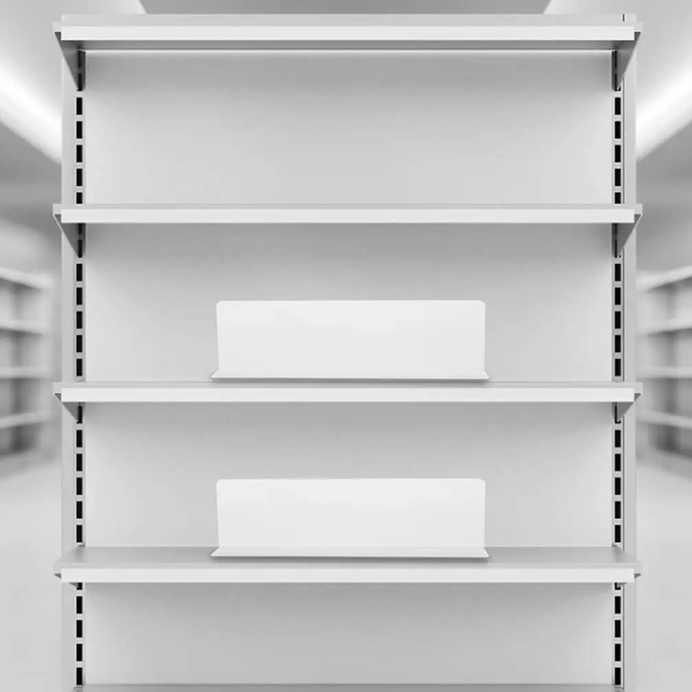 Best Quality Customizable Plastic Shelf Dividers 5pcs Clear Acrylic Shelf Divider with Magnet Strip