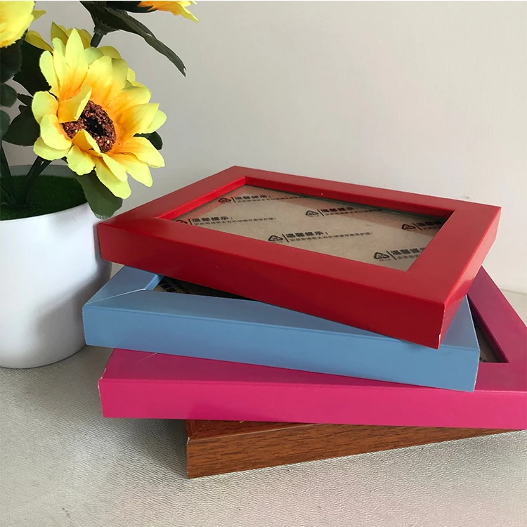 Eco-friendly superior material polystyrene wide PS moulding photo frame colorful ps picture frame
