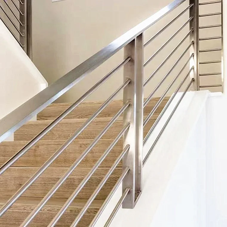 Balcony Simple Style Inox 304 Stair Handrail Guard Rod Bar Tube Balustrade Customized Rod Handrail Bar Railing