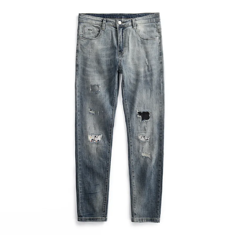 Funkey Custom Baggie Danim Men Regular Stretch Denim Tel Clasic Quality Trouser Jeans