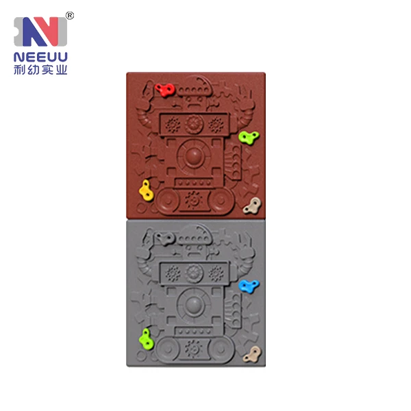 Mechanical kindergarten outdoor and Indoor plastci kids rock climbing walls playground