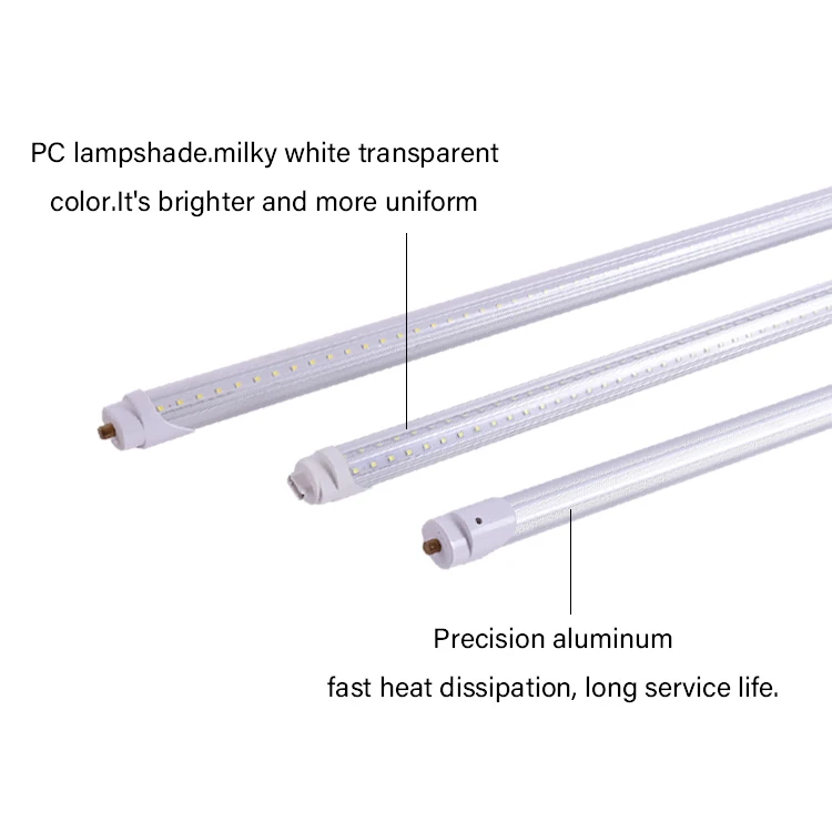 Shape FA8 G13  4ft Diffuser Aluminum PC V Lighting Circuitry Design Office Ip44 T8 Led Tube Lights